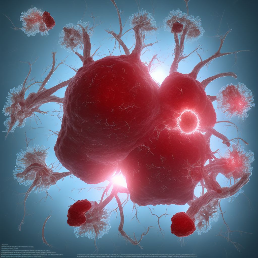 Unspecified injury of unspecified blood vessel at hip and thigh level, left leg, sequela digital illustration