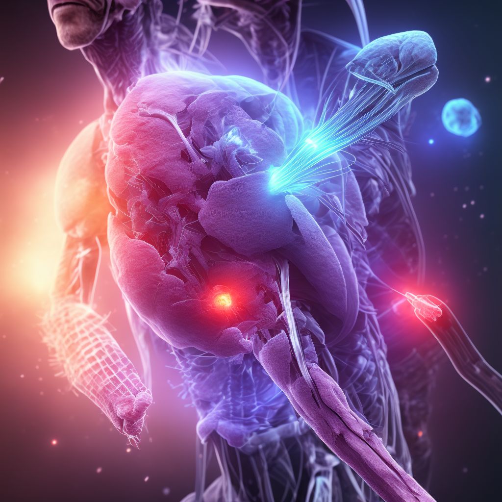 Unspecified injury of adductor muscle, fascia and tendon of right thigh, initial encounter digital illustration