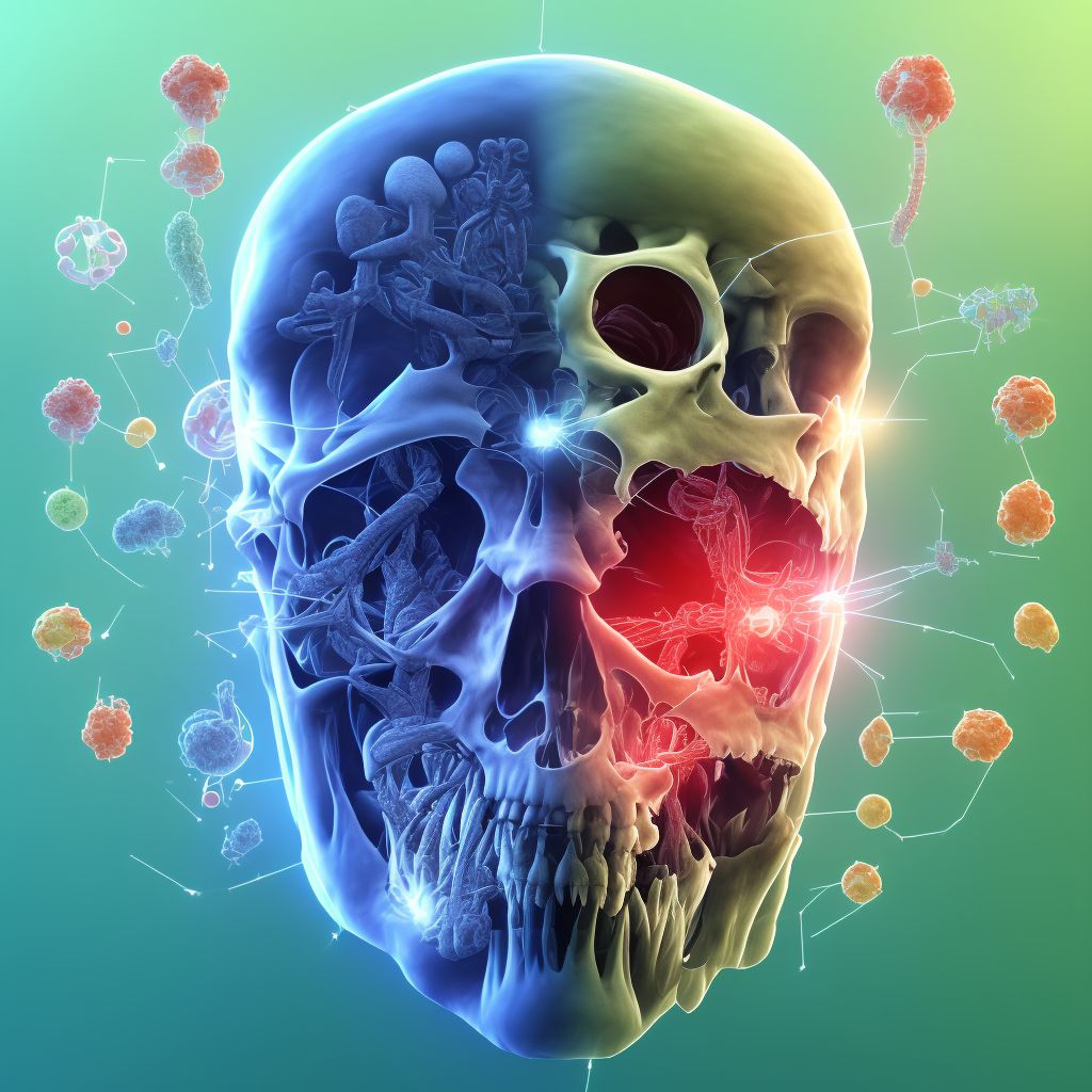 Complete traumatic amputation at level between right hip and knee, sequela digital illustration