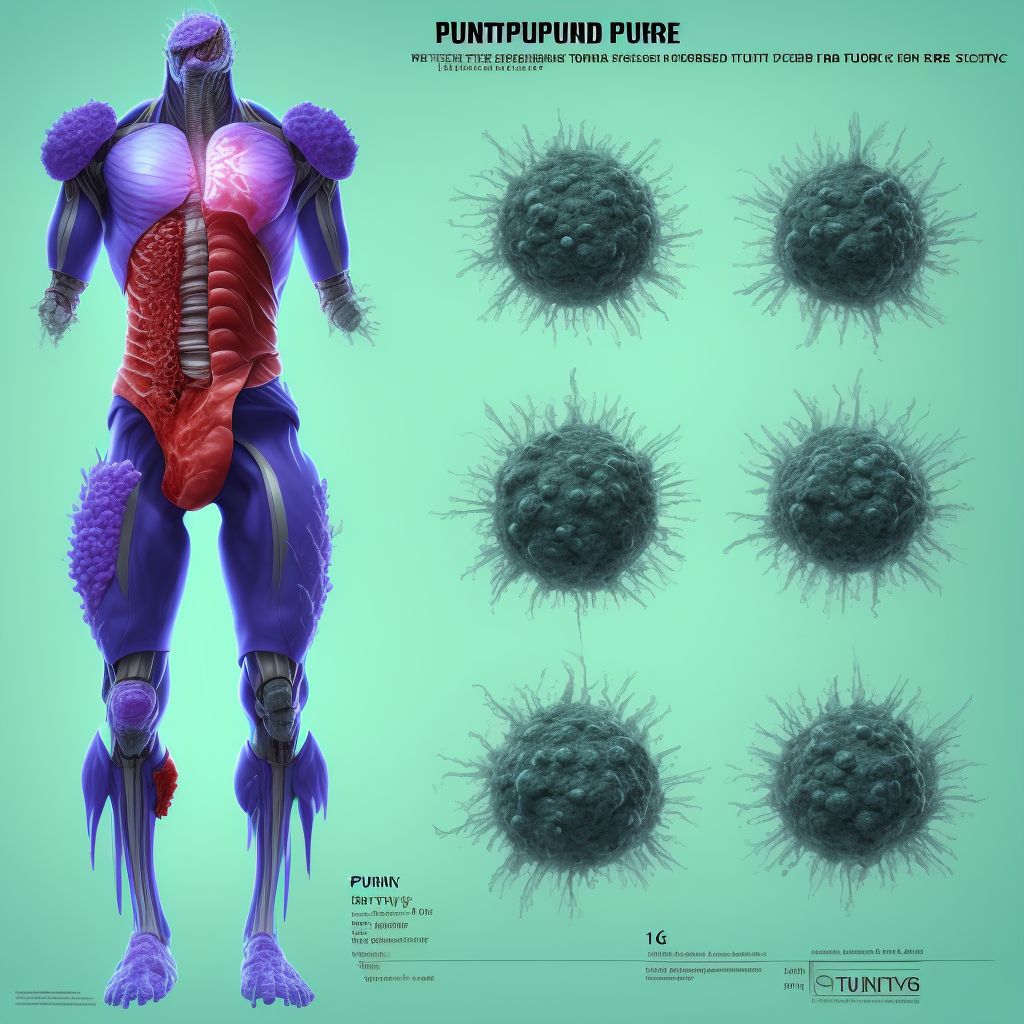 Puncture wound without foreign body, right lower leg, sequela digital illustration