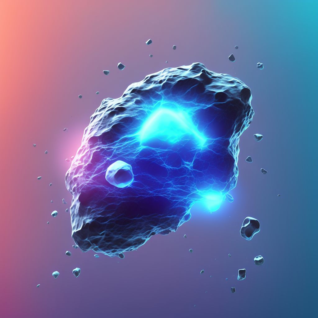 Nondisplaced osteochondral fracture of unspecified patella, subsequent encounter for open fracture type IIIA, IIIB, or IIIC with delayed healing digital illustration