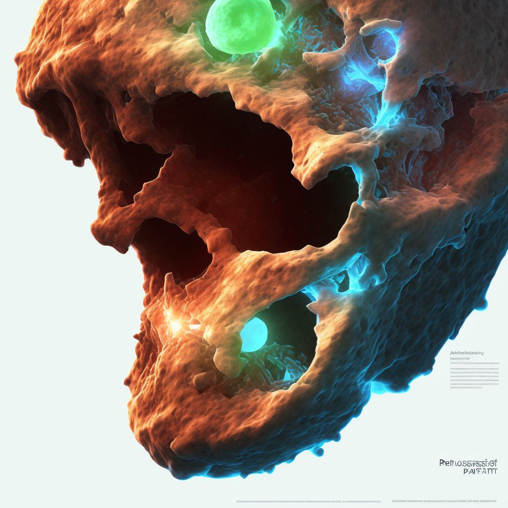 Nondisplaced transverse fracture of left patella, sequela digital illustration