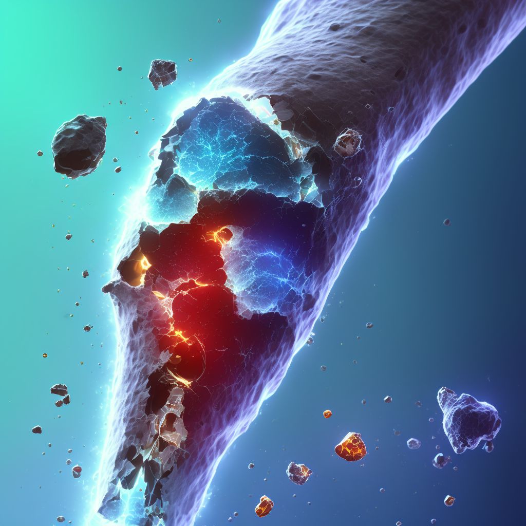 Other fracture of left patella, initial encounter for open fracture type IIIA, IIIB, or IIIC digital illustration