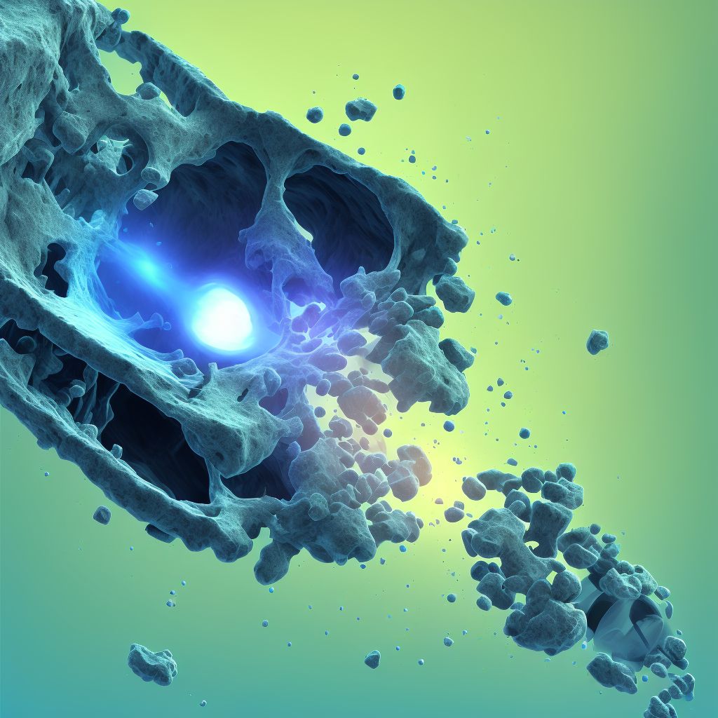 Unspecified fracture of upper end of unspecified tibia, subsequent encounter for open fracture type I or II with malunion digital illustration