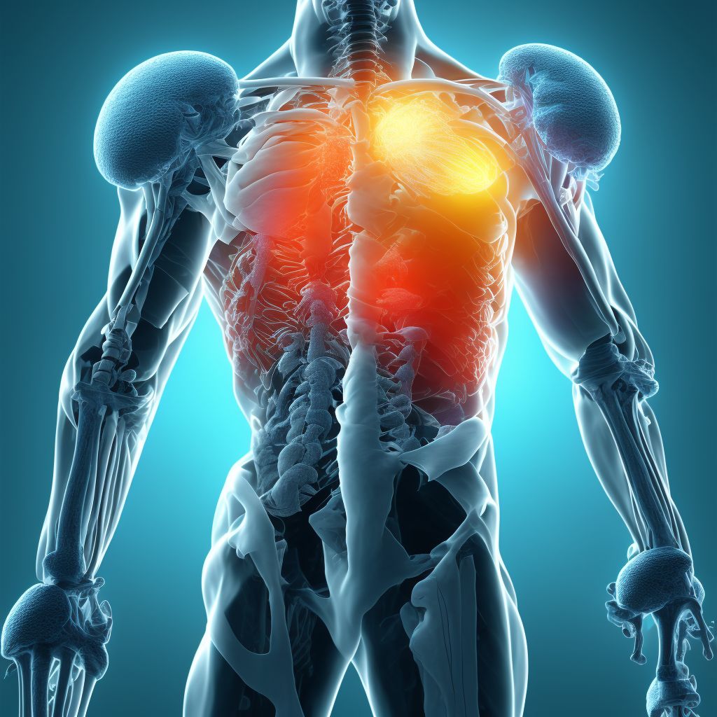 Nondisplaced fracture of right tibial spine, sequela digital illustration