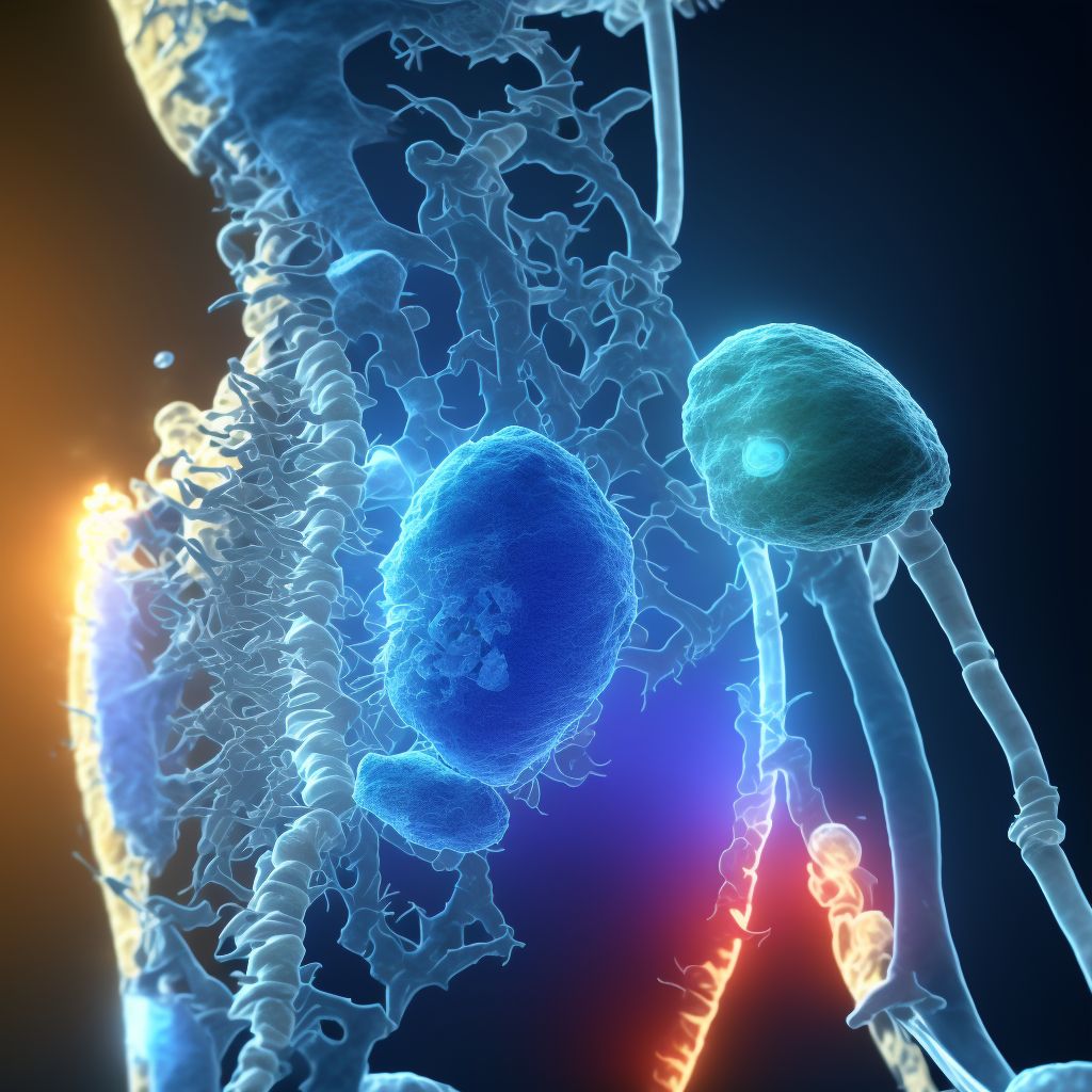 Nondisplaced fracture of left tibial spine, subsequent encounter for open fracture type IIIA, IIIB, or IIIC with malunion digital illustration