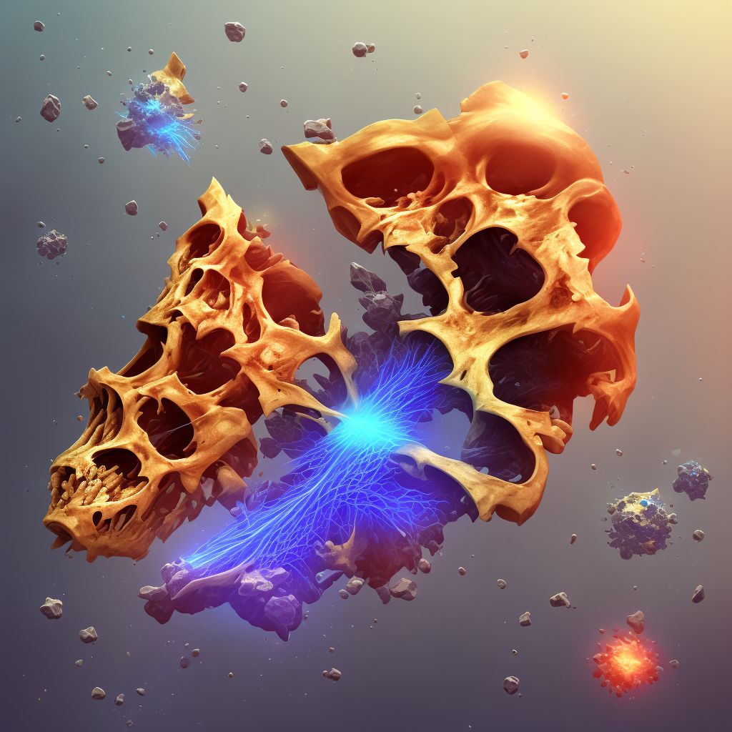 Displaced fracture of lateral condyle of left tibia, subsequent encounter for open fracture type IIIA, IIIB, or IIIC with routine healing digital illustration