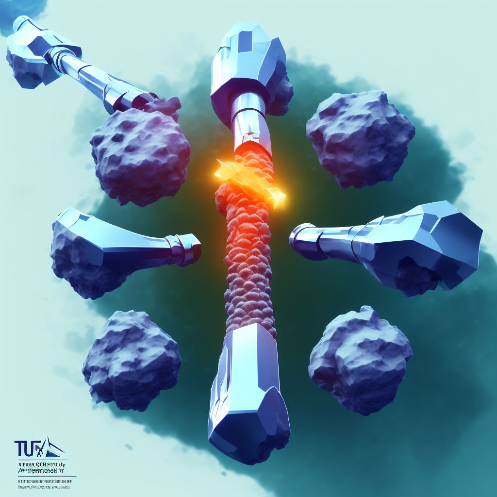 Unspecified fracture of shaft of unspecified tibia, subsequent encounter for open fracture type IIIA, IIIB, or IIIC with nonunion digital illustration