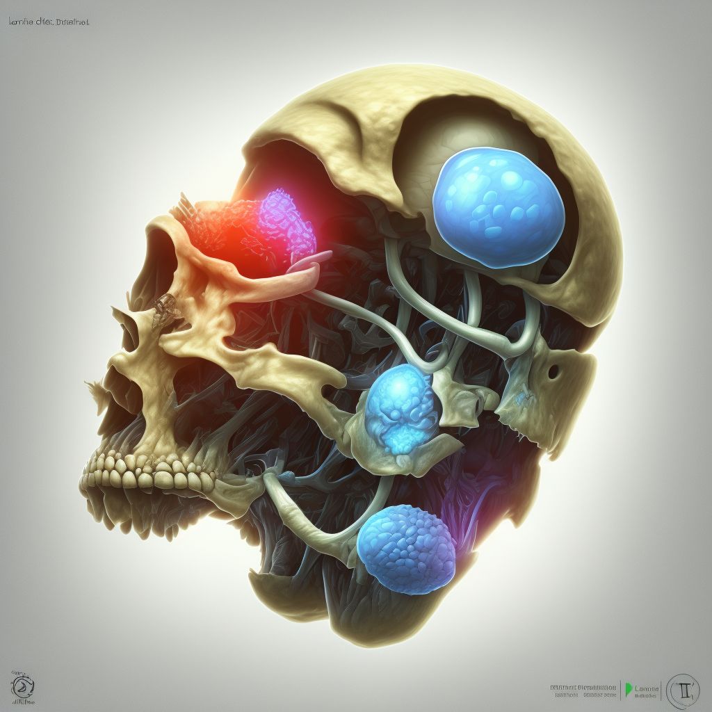 Lateral dislocation of left patella, sequela digital illustration