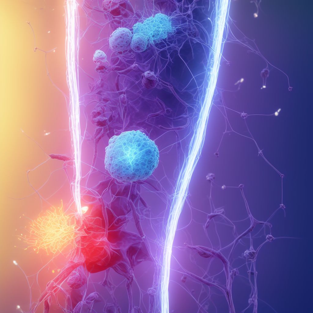 Injury of cutaneous sensory nerve at lower leg level, unspecified leg, sequela digital illustration