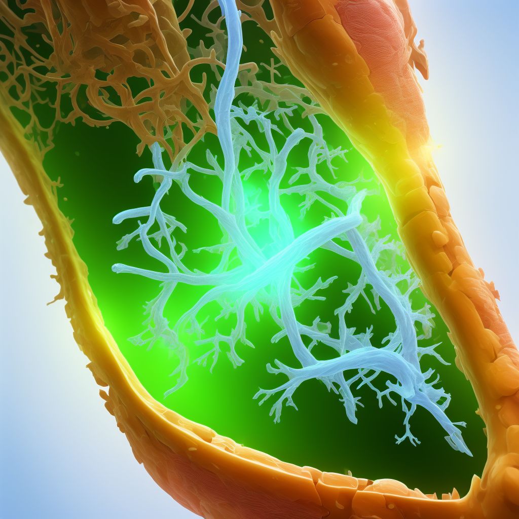 Other specified injury of popliteal artery, unspecified leg, sequela digital illustration