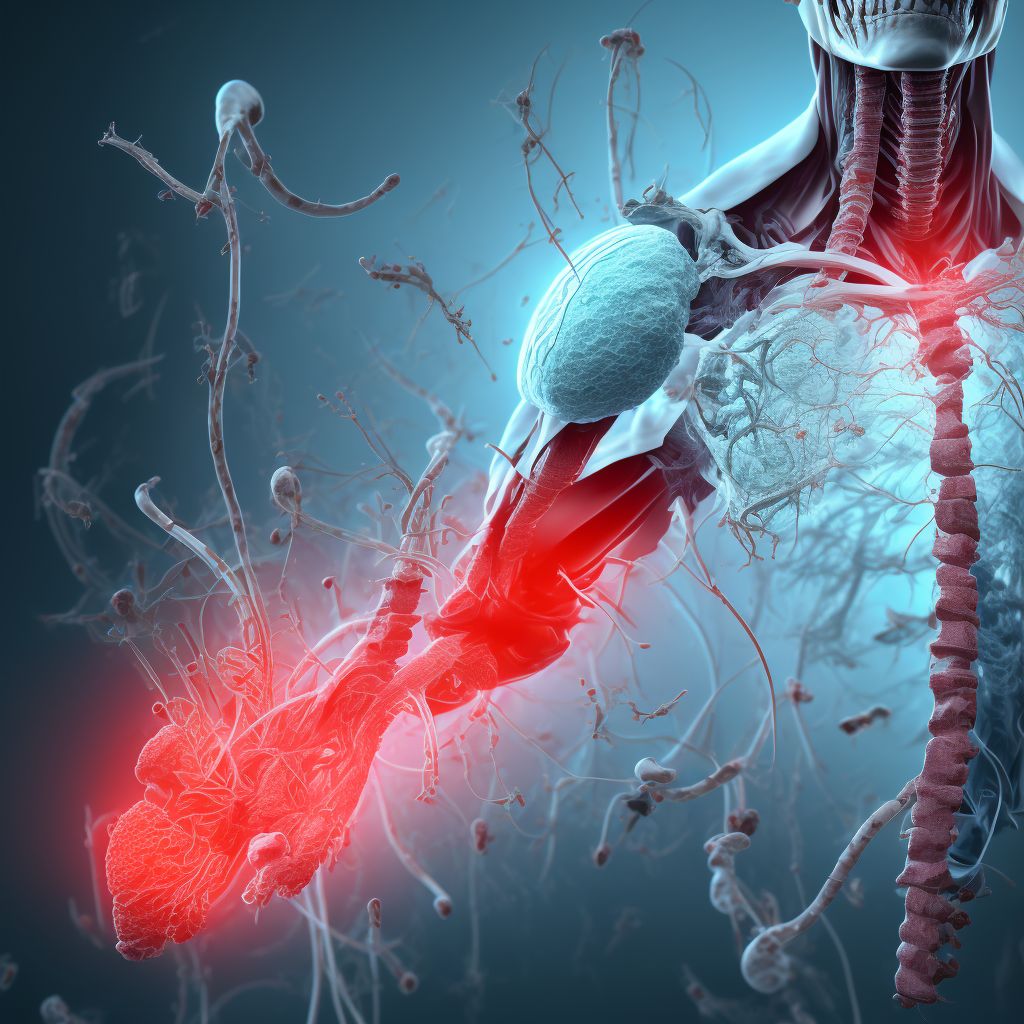 Unspecified injury of unspecified tibial artery, left leg, initial encounter digital illustration