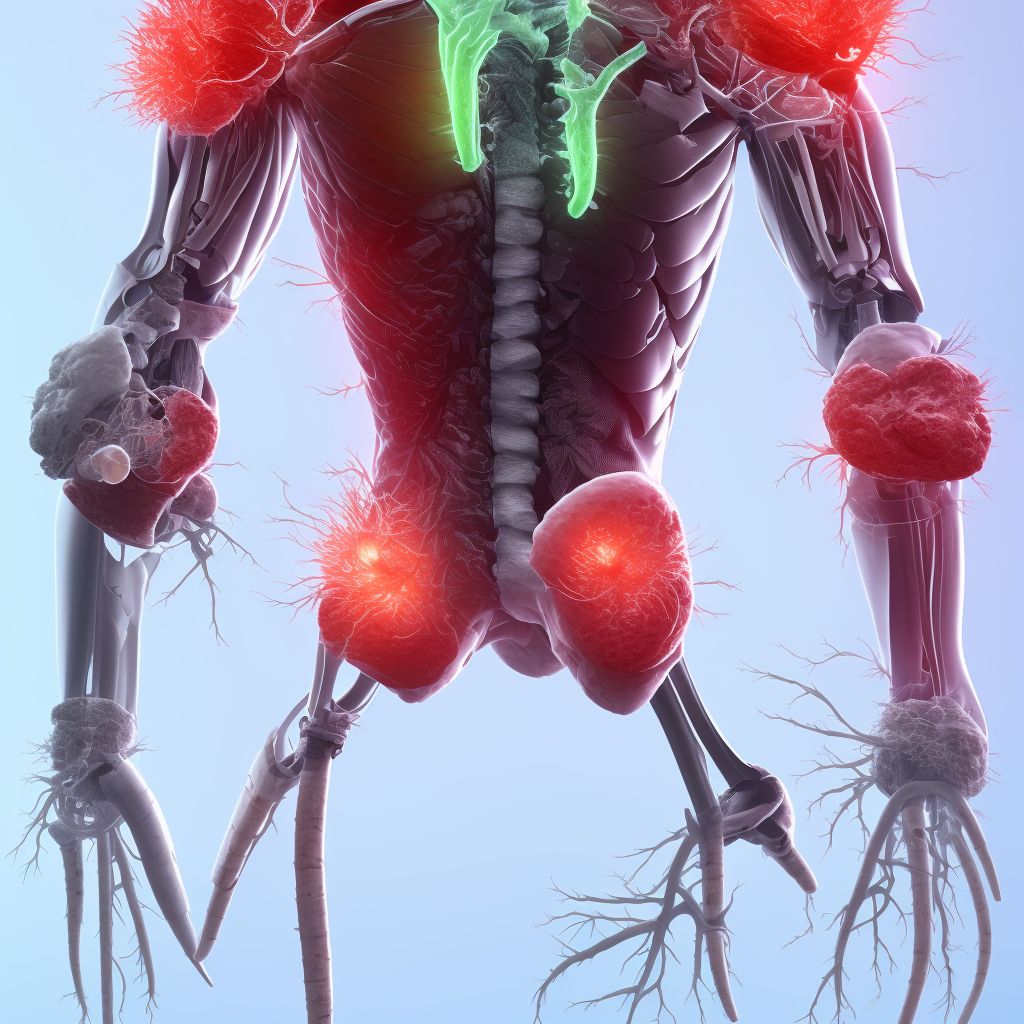 Other specified injury of posterior tibial artery, unspecified leg, subsequent encounter digital illustration