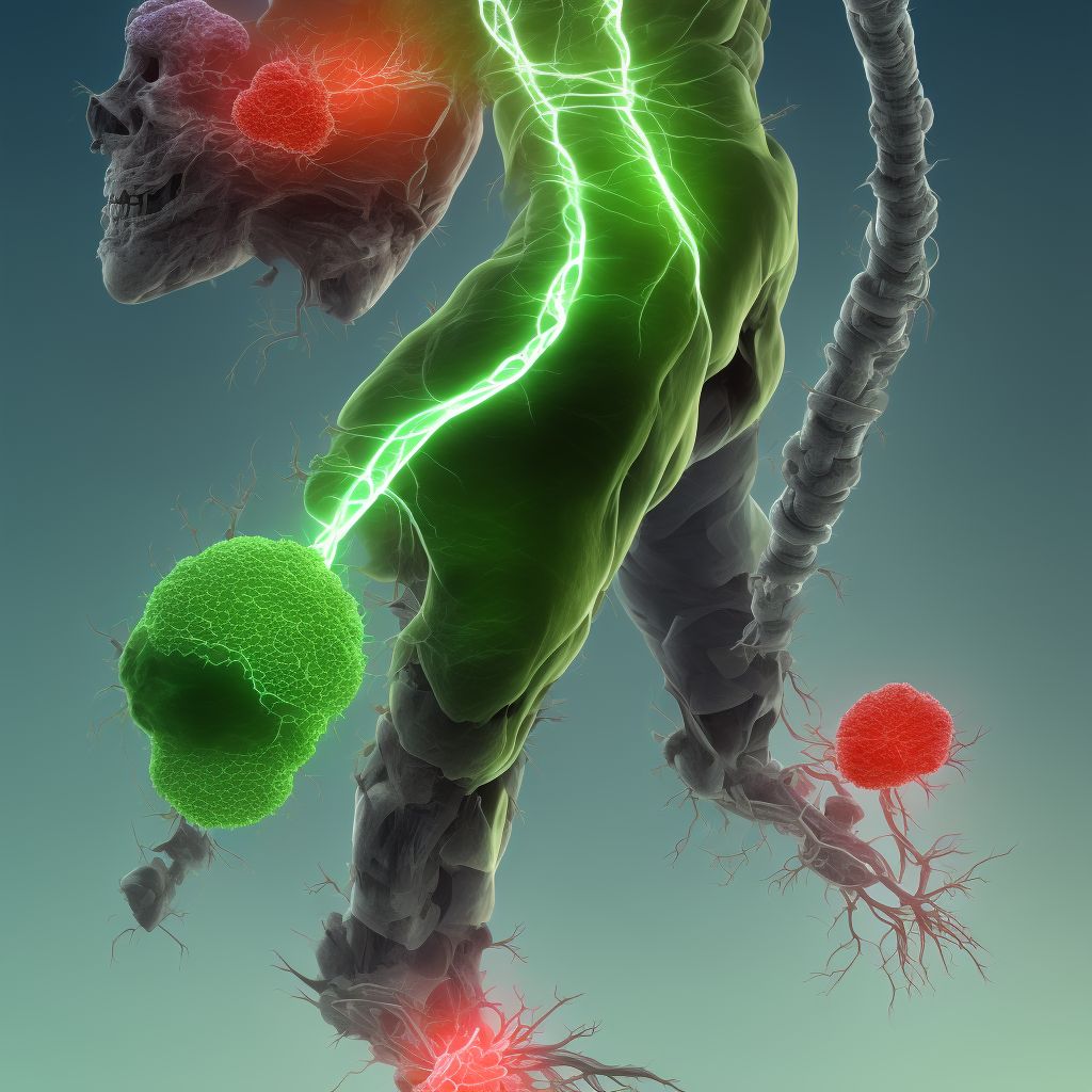 Other specified injury of greater saphenous vein at lower leg level, unspecified leg, initial encounter digital illustration