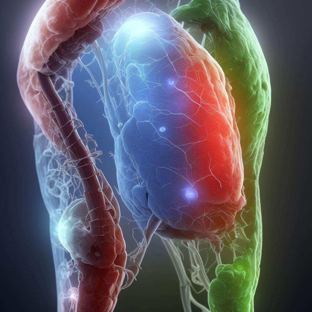 Other specified injury of popliteal vein, unspecified leg, initial encounter digital illustration