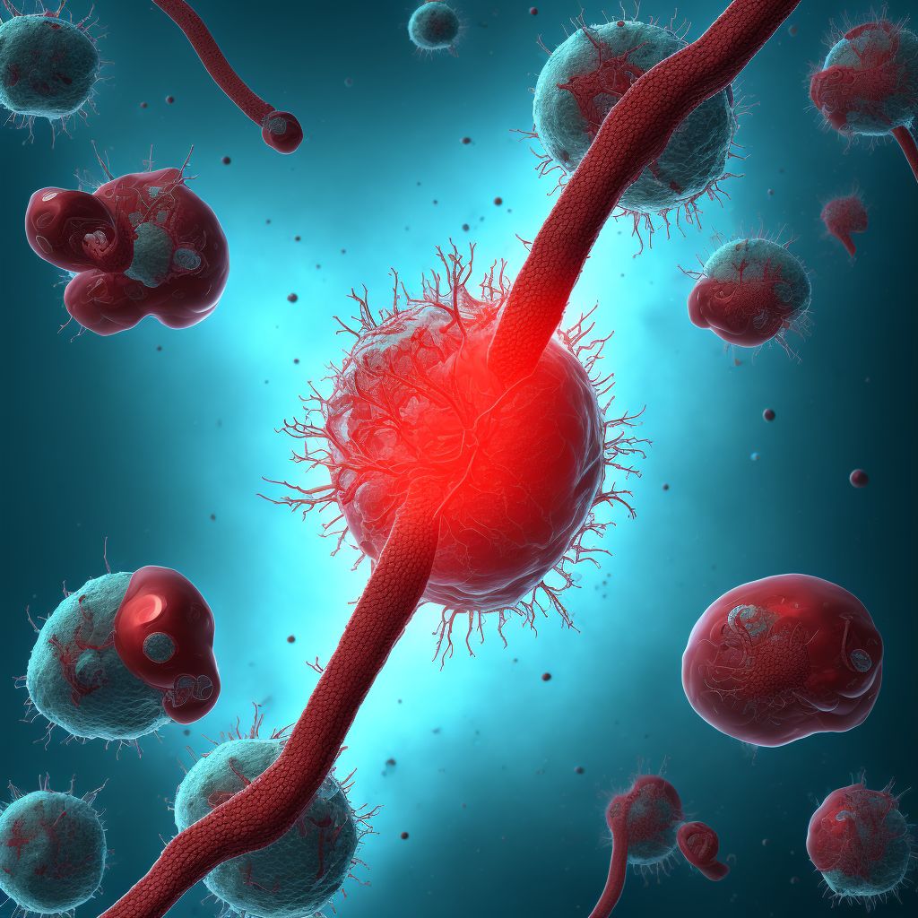 Unspecified injury of other blood vessels at lower leg level, left leg, initial encounter digital illustration