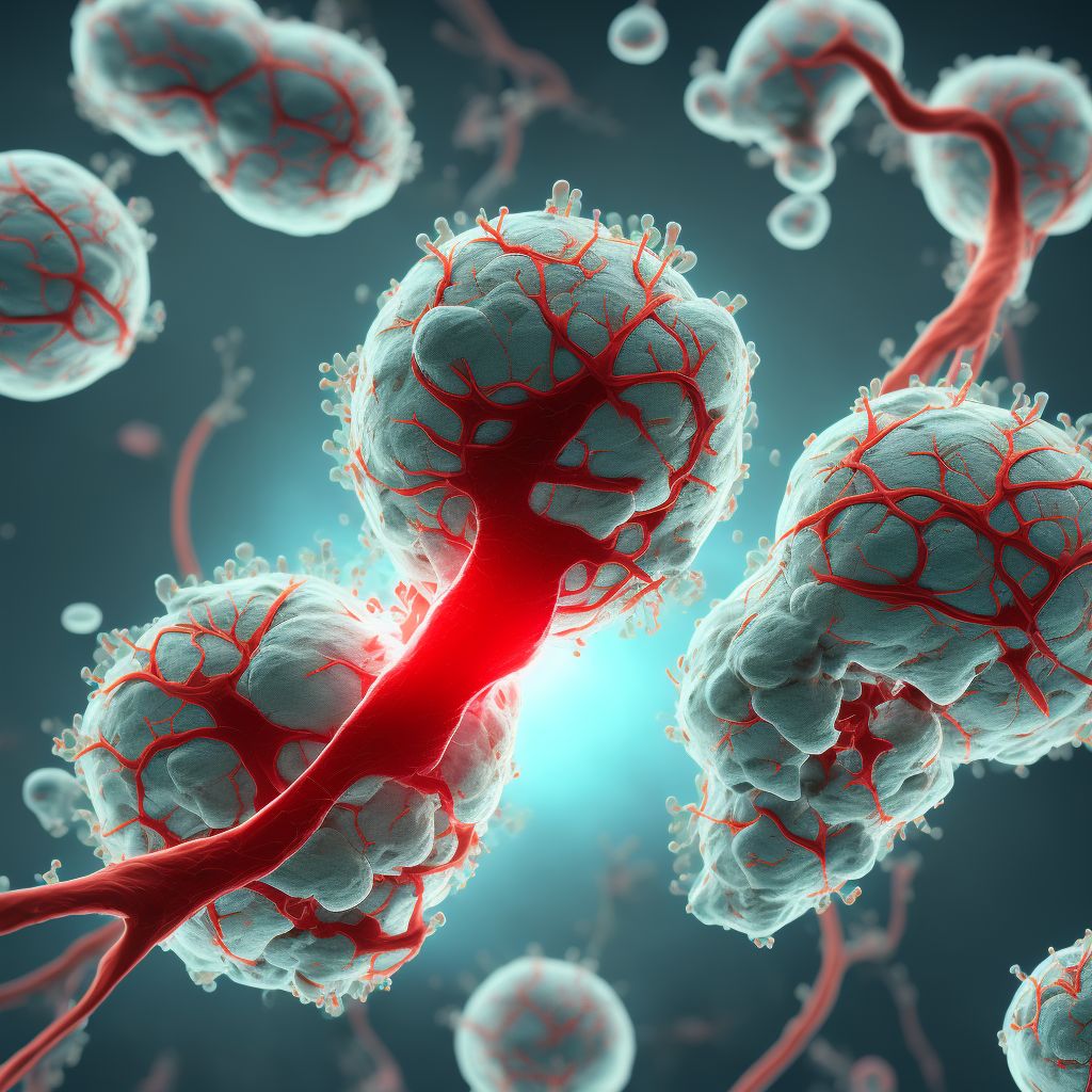 Unspecified injury of other blood vessels at lower leg level, unspecified leg, subsequent encounter digital illustration