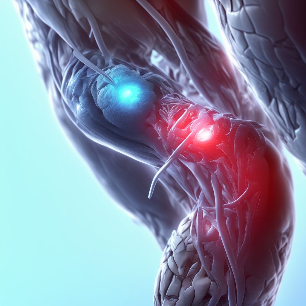 Other injury of muscle(s) and tendon(s) of anterior muscle group at lower leg level, unspecified leg, subsequent encounter digital illustration