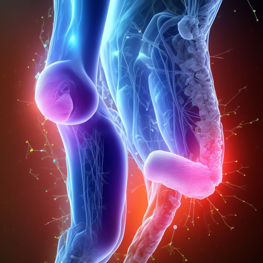 Unspecified injury of muscle(s) and tendon(s) of peroneal muscle group at lower leg level, left leg, subsequent encounter digital illustration