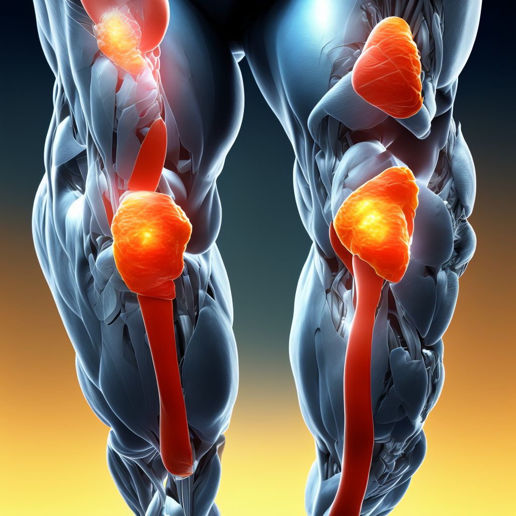 Unspecified injury of muscle(s) and tendon(s) of peroneal muscle group at lower leg level, unspecified leg, sequela digital illustration