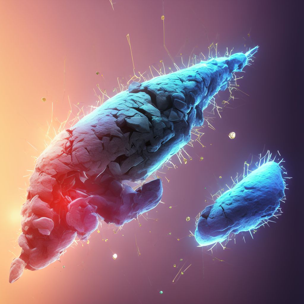 Laceration of other muscle(s) and tendon(s) at lower leg level, left leg, subsequent encounter digital illustration