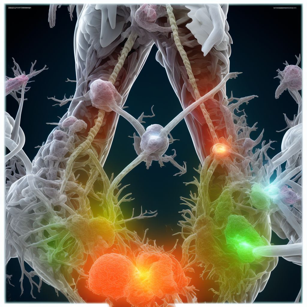 Strain of unspecified muscle(s) and tendon(s) at lower leg level, left leg, initial encounter digital illustration