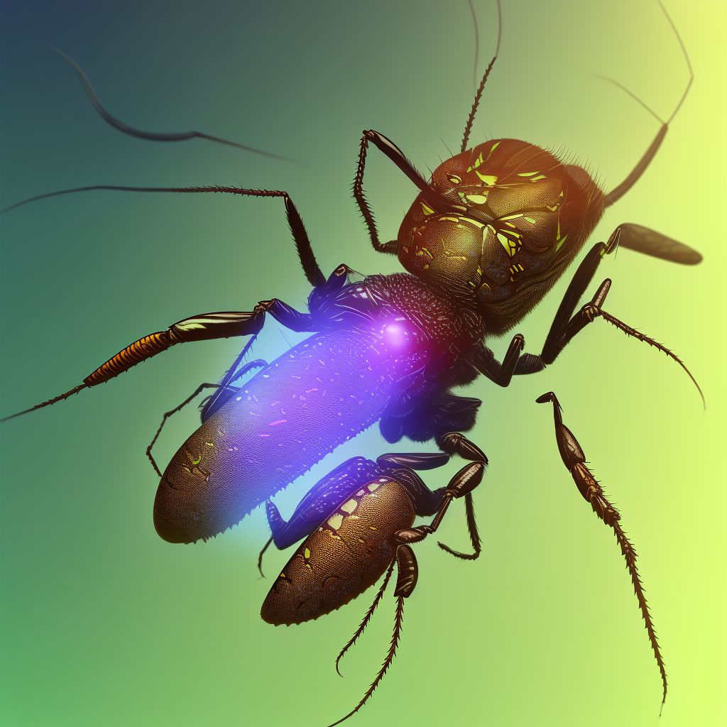 Insect bite (nonvenomous), right great toe, subsequent encounter digital illustration