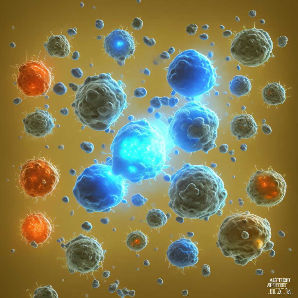 Blister (nonthermal), left ankle, sequela digital illustration