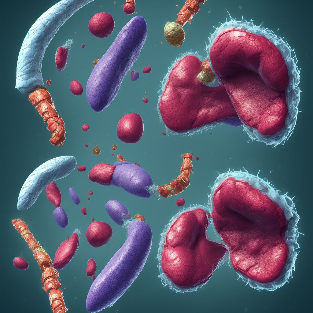 Laceration with foreign body of unspecified toe(s) without damage to nail, sequela digital illustration