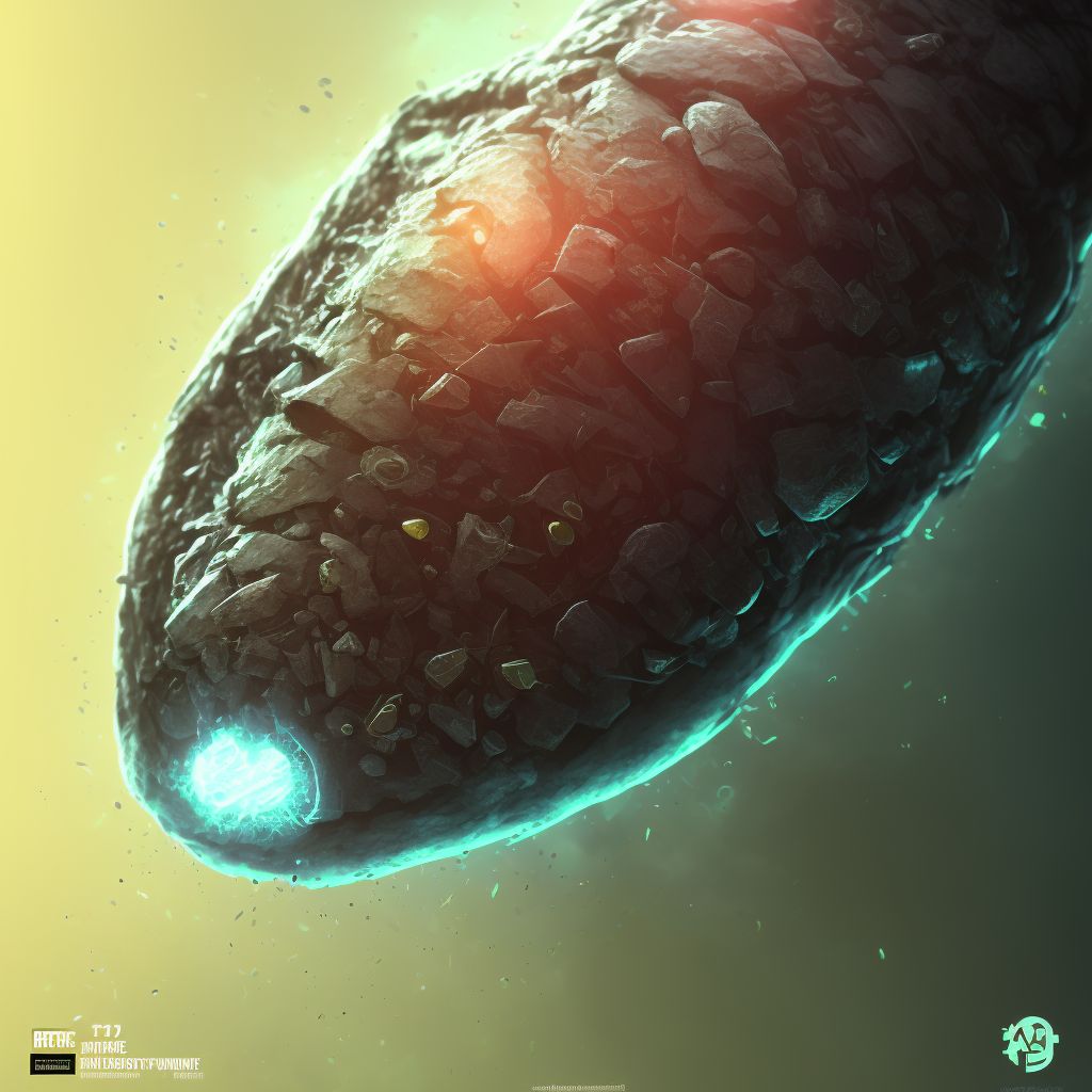 Puncture wound with foreign body of left lesser toe(s) without damage to nail, subsequent encounter digital illustration