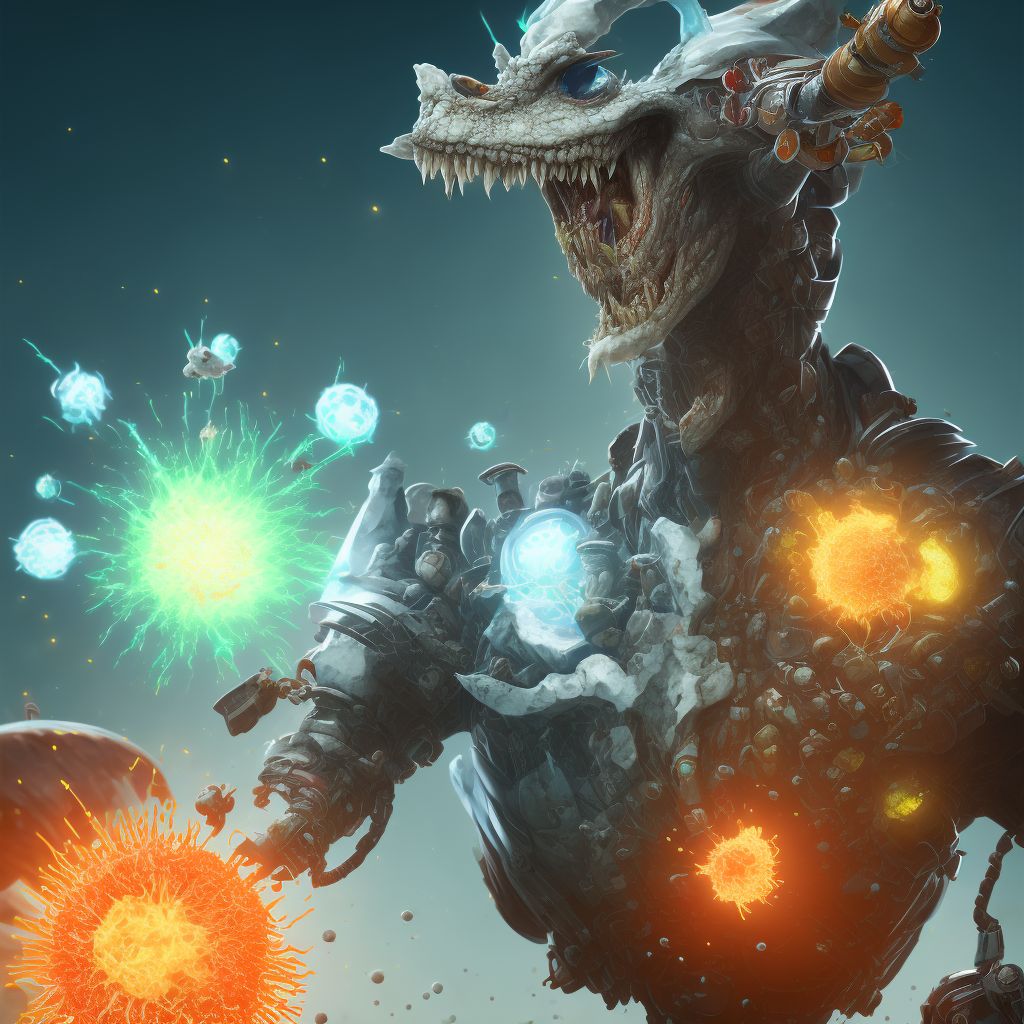 Open bite, left foot, subsequent encounter digital illustration