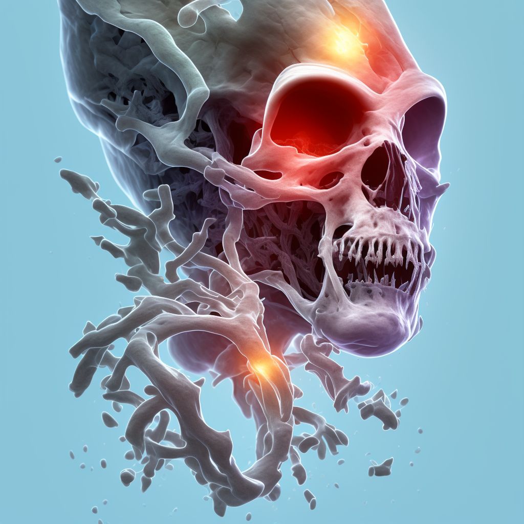 Unspecified fracture of right calcaneus, sequela digital illustration