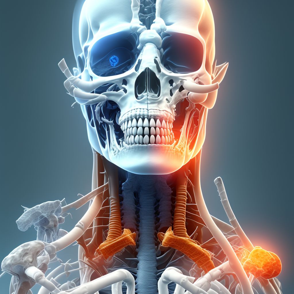 Nondisplaced avulsion fracture of tuberosity of right calcaneus, sequela digital illustration