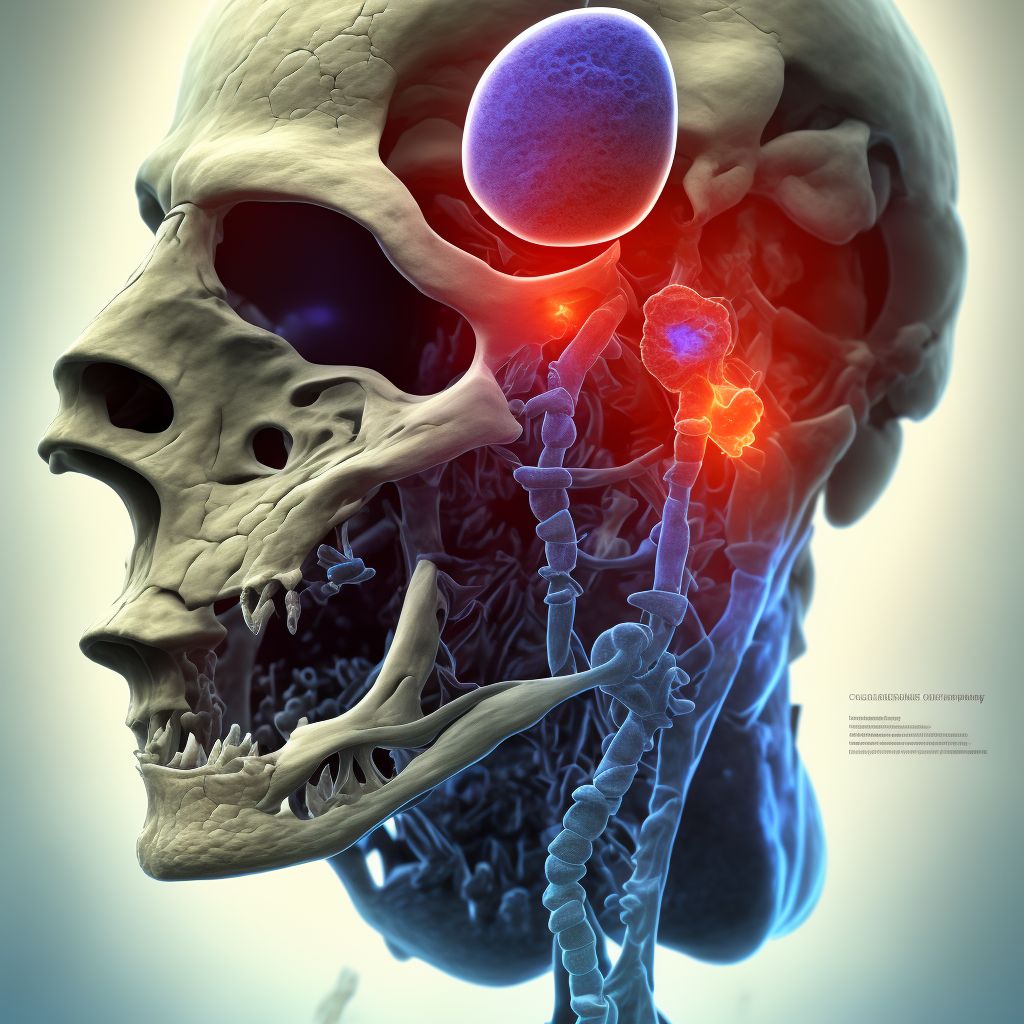 Nondisplaced other fracture of tuberosity of left calcaneus, sequela digital illustration