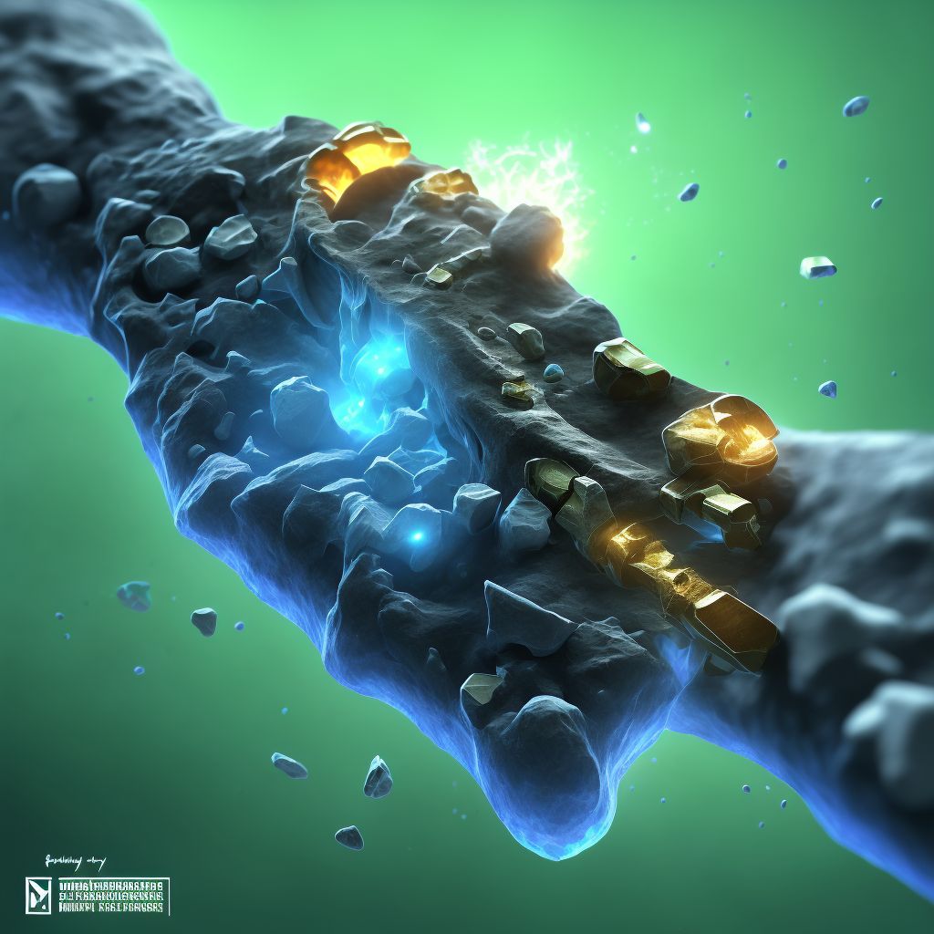 Nondisplaced other extraarticular fracture of right calcaneus, subsequent encounter for fracture with delayed healing digital illustration