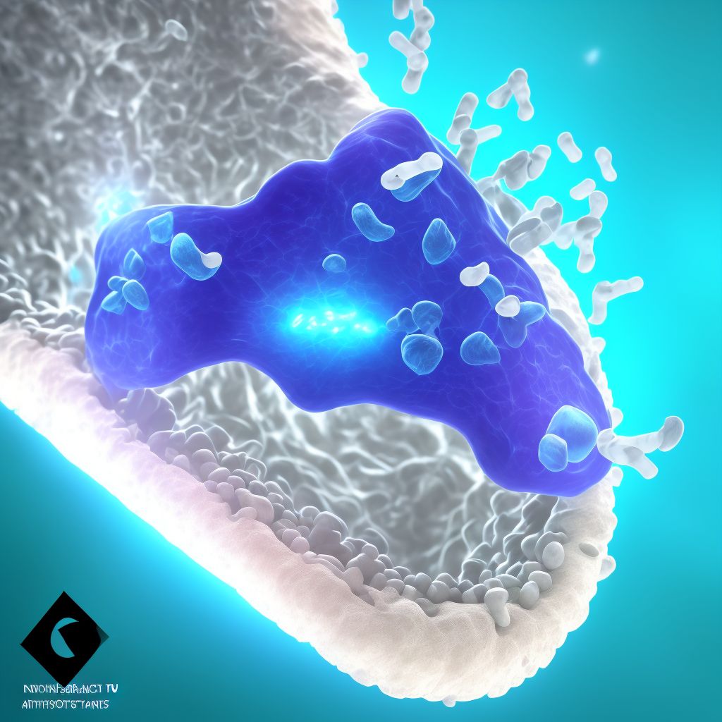 Nondisplaced intraarticular fracture of right calcaneus, sequela digital illustration