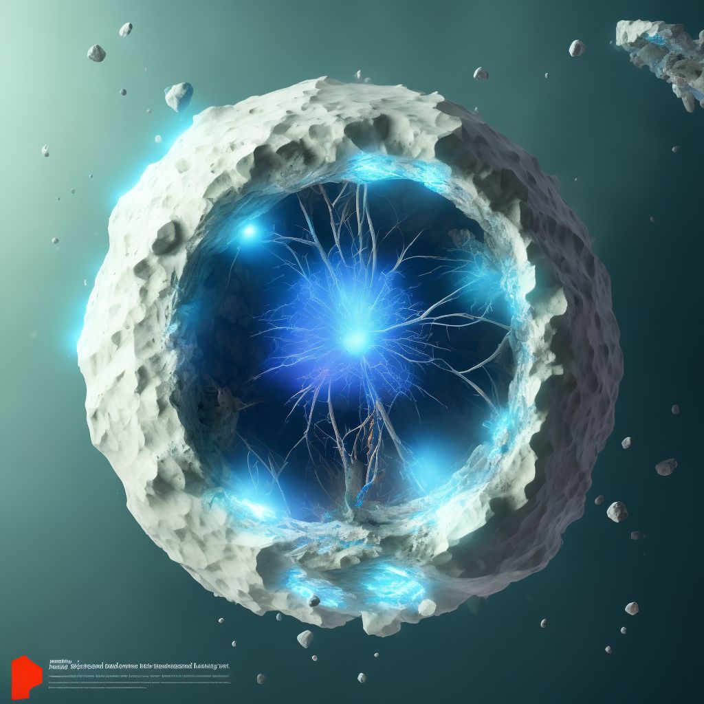 Displaced dome fracture of right talus, sequela digital illustration