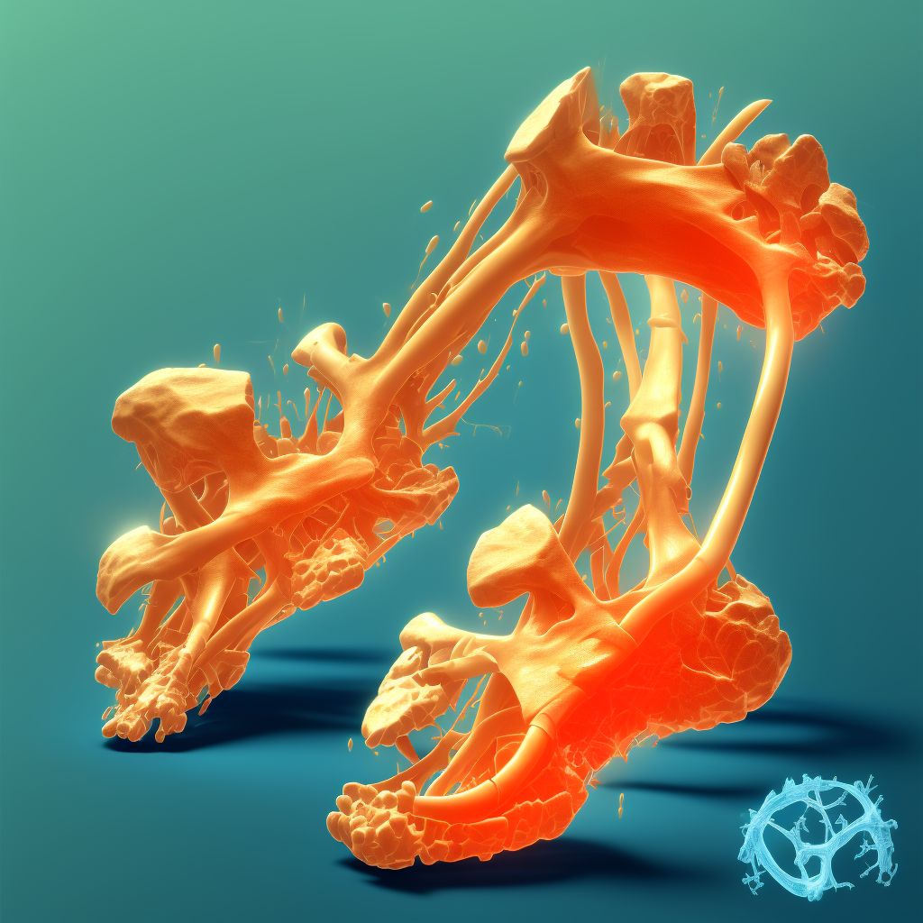 Fracture of unspecified tarsal bone(s) of right foot, initial encounter for closed fracture digital illustration