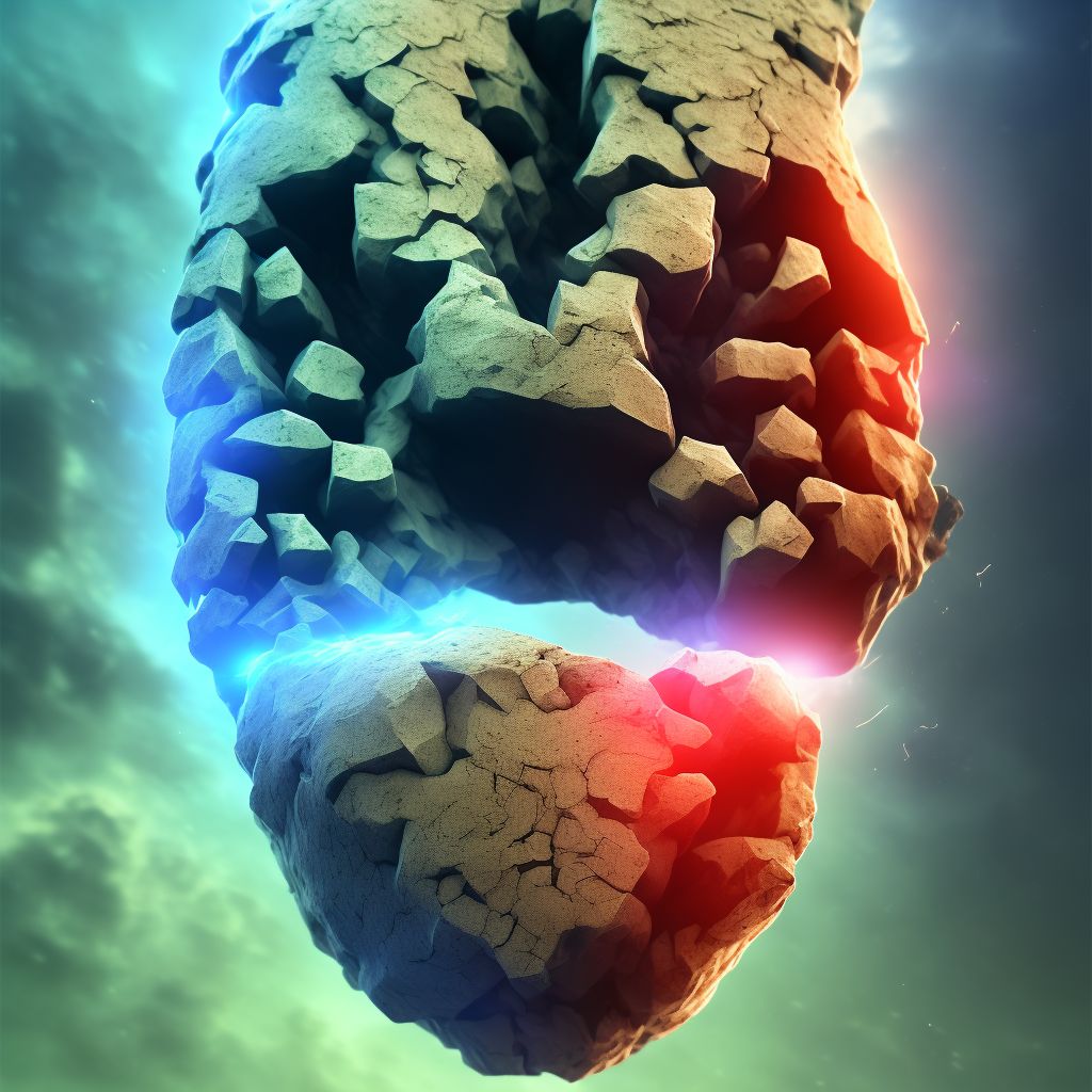 Displaced fracture of lateral cuneiform of unspecified foot, subsequent encounter for fracture with routine healing digital illustration