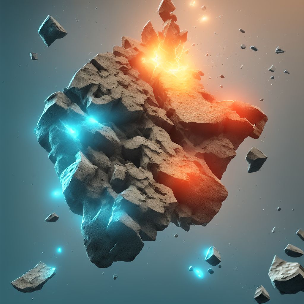 Displaced fracture of lateral cuneiform of unspecified foot, subsequent encounter for fracture with nonunion digital illustration