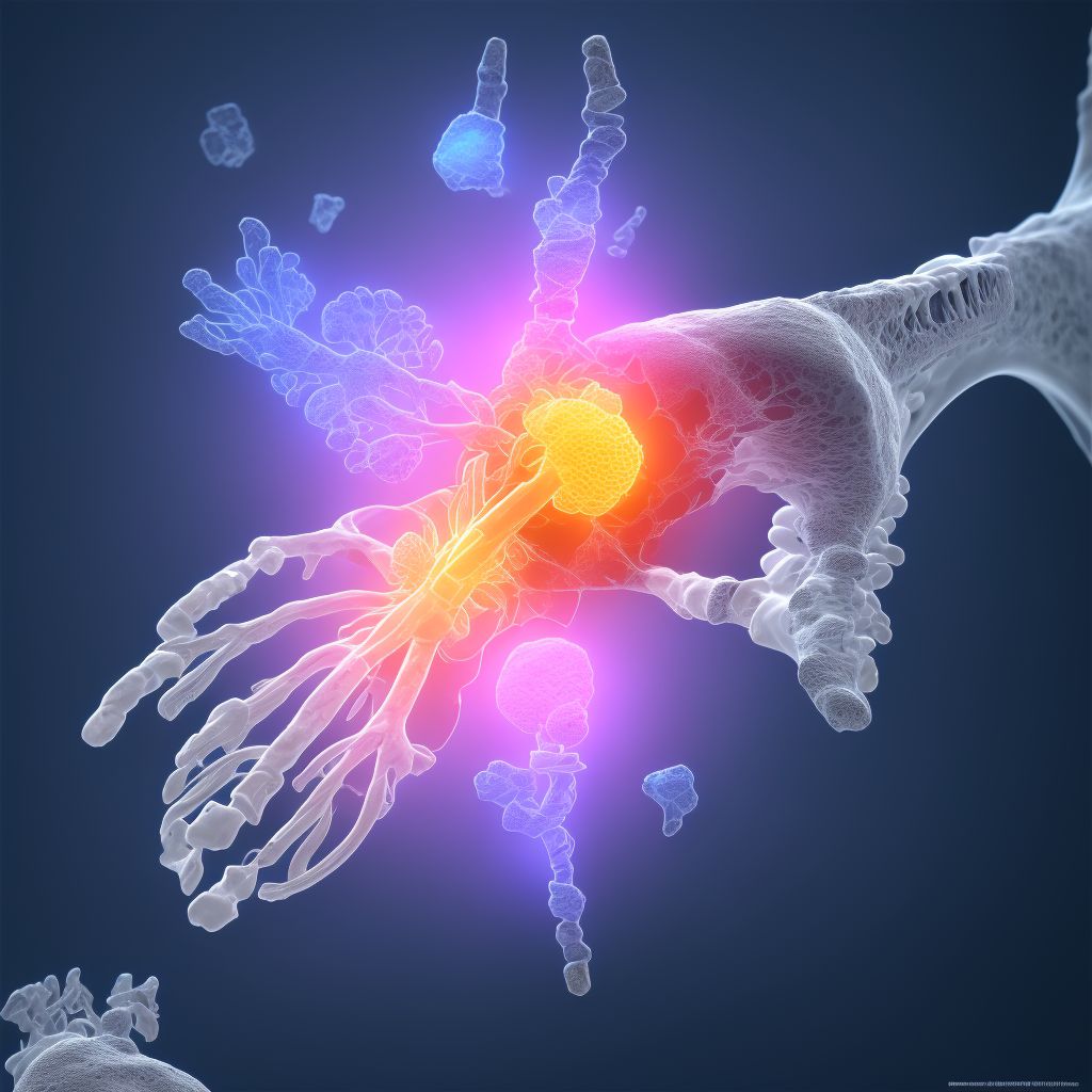 Nondisplaced fracture of second metatarsal bone, unspecified foot, subsequent encounter for fracture with routine healing digital illustration