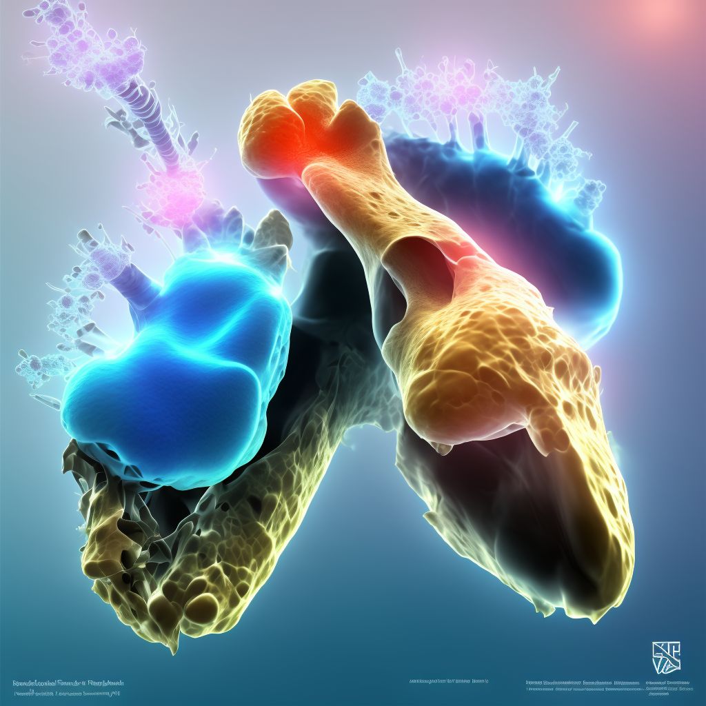 Displaced fracture of third metatarsal bone, right foot, subsequent encounter for fracture with routine healing digital illustration