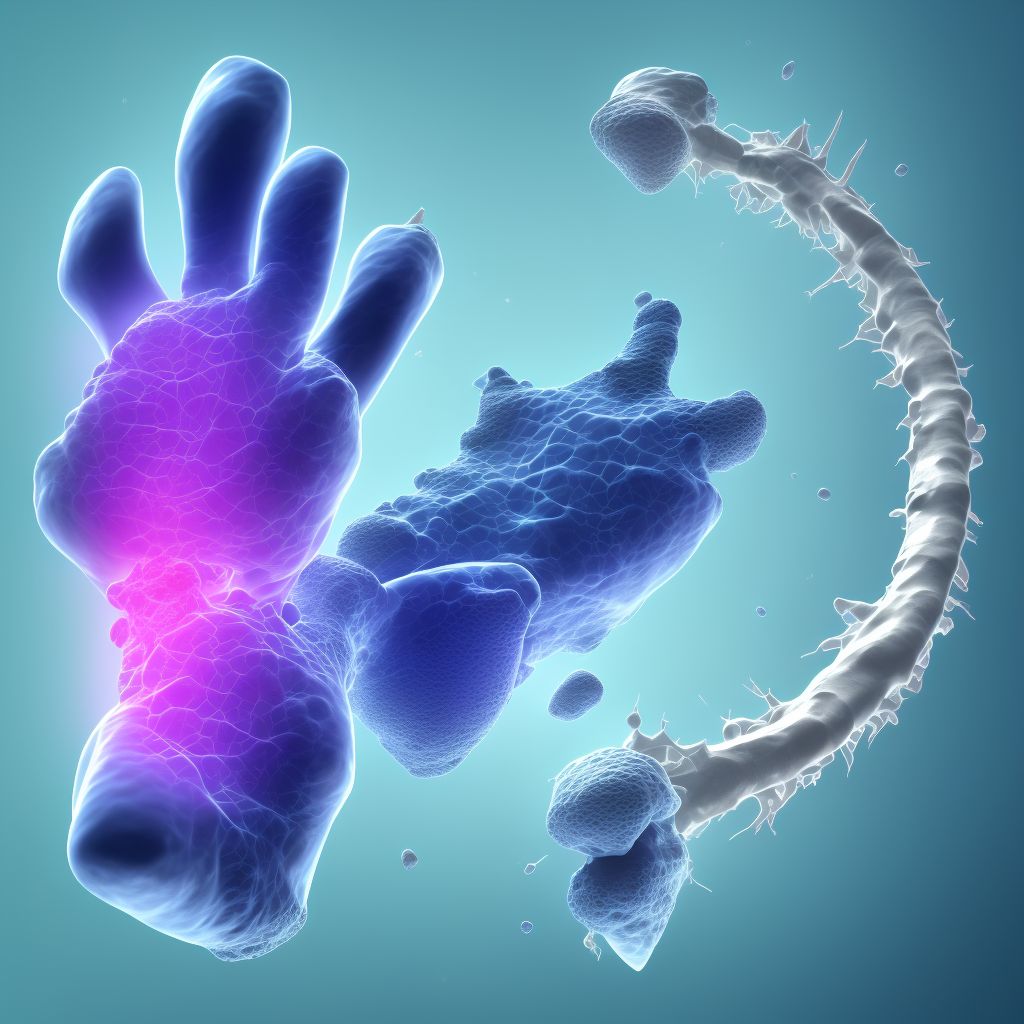 Nondisplaced fracture of third metatarsal bone, unspecified foot, subsequent encounter for fracture with nonunion digital illustration