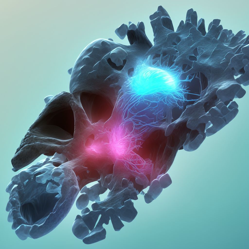 Nondisplaced fracture of fourth metatarsal bone, right foot, initial encounter for closed fracture digital illustration