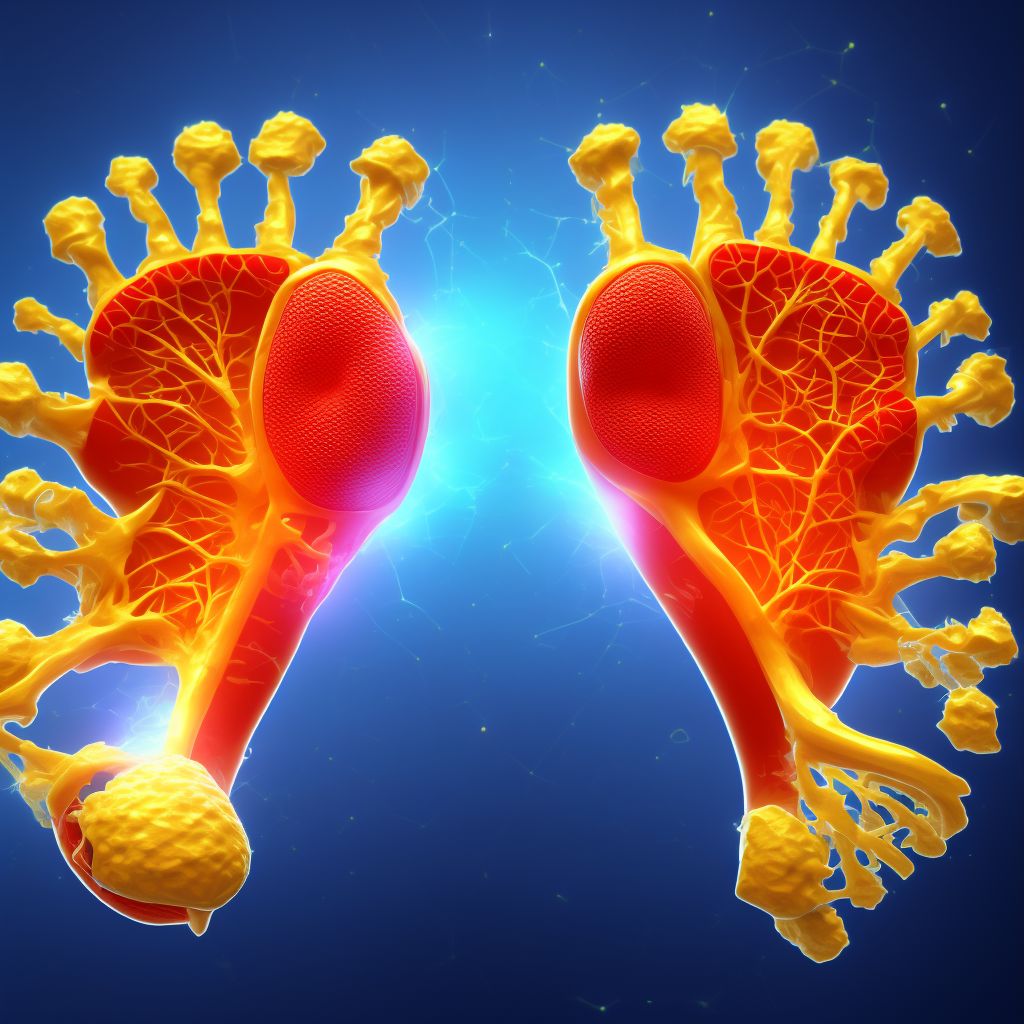 Dislocation of metatarsophalangeal joint of right great toe, subsequent encounter digital illustration