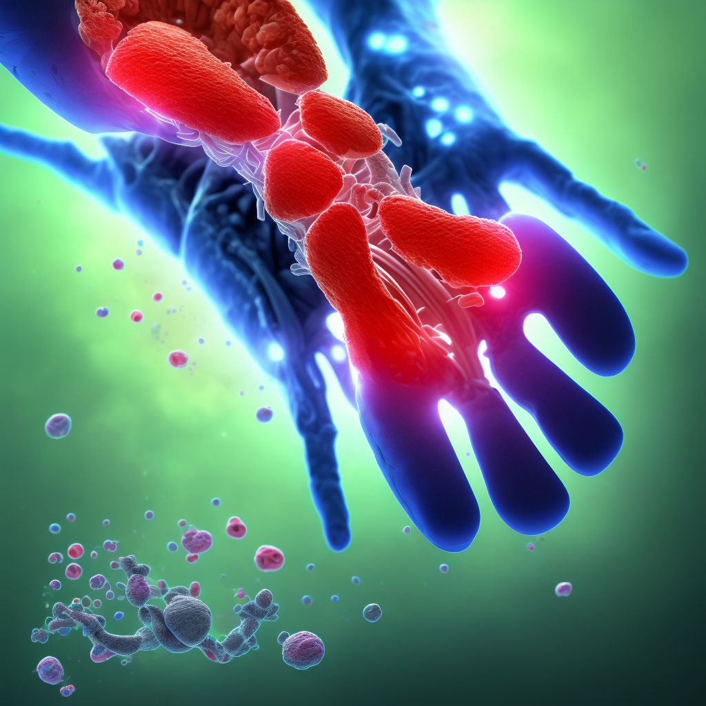 Subluxation of interphalangeal joint of right great toe, sequela digital illustration