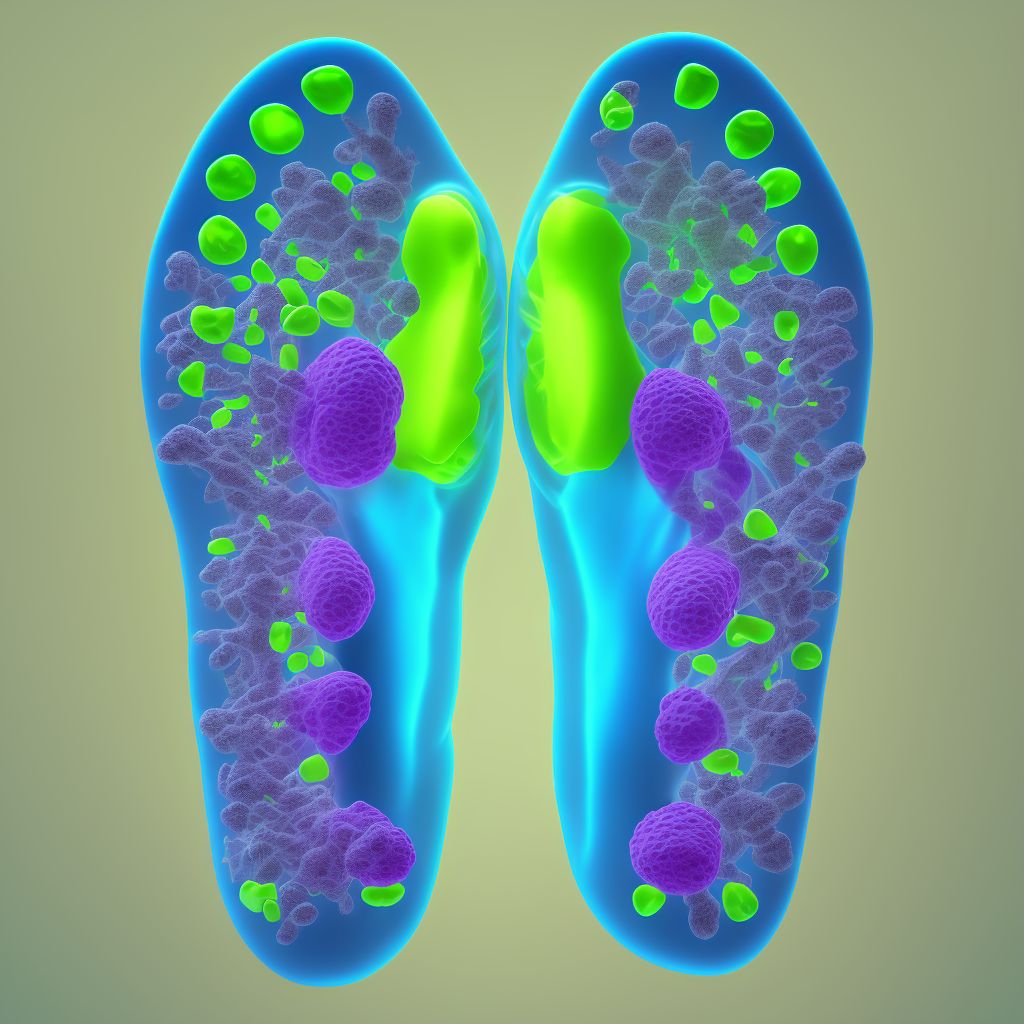 Unspecified subluxation of unspecified foot, subsequent encounter digital illustration