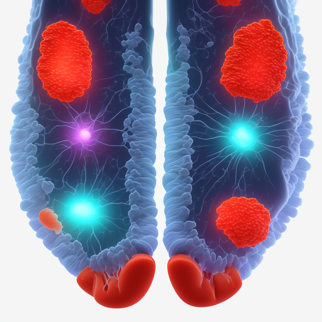 Unspecified subluxation of unspecified foot, sequela digital illustration