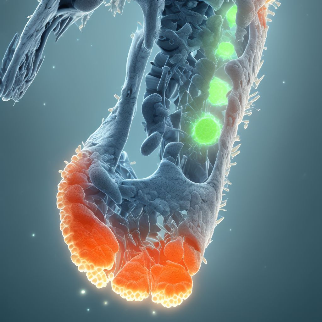 Dislocation of tarsal joint of right foot, initial encounter digital illustration