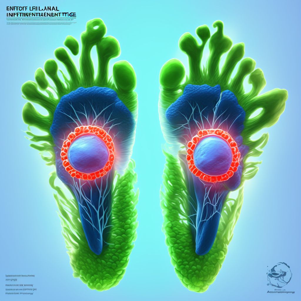 Sprain of interphalangeal joint of left great toe, sequela digital illustration